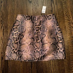 Express Snake Print Skirt